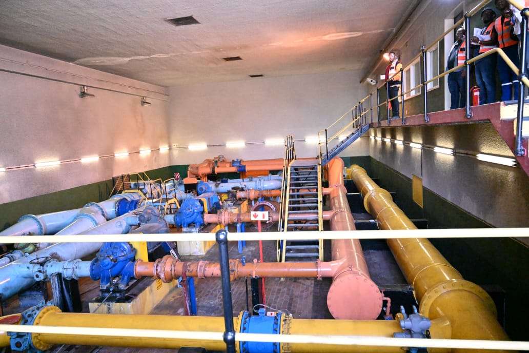 Water infrastructure pump room